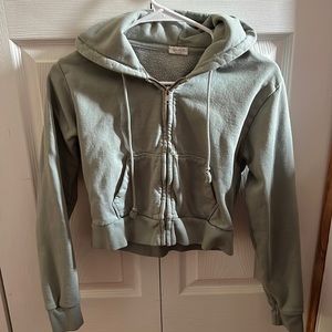 Brandy Melville Crystal hoodie zip up